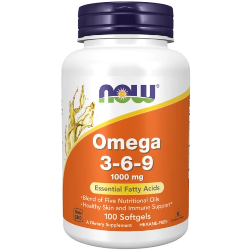 NOW - Omega 3-6-9 1000 mg - 100 kapsułek